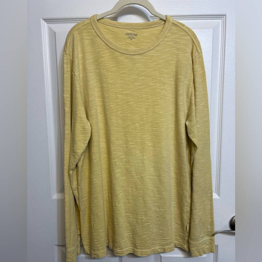 Vineyard Vines Island Crew Yellow Shirt